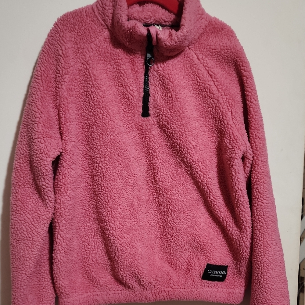 Calvin Klein Performance Pink Fleece Hoodie